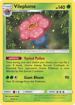 Vileplume - SM - Unbroken Bonds #8