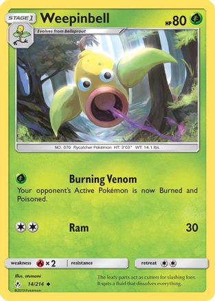 Weepinbell - SM - Unbroken Bonds #14