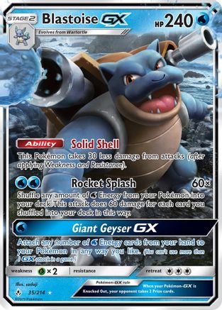 Blastoise GX - SM - Unbroken Bonds #35