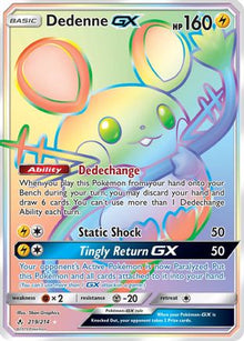 Dedenne GX (Secret) - SM - Unbroken Bonds #219