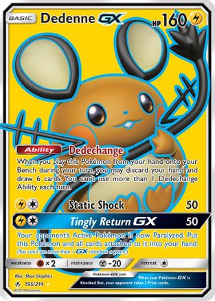 Dedenne GX (Full Art) - SM - Unbroken Bonds #195