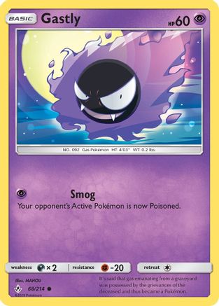 Gastly (68) - SM - Unbroken Bonds #68