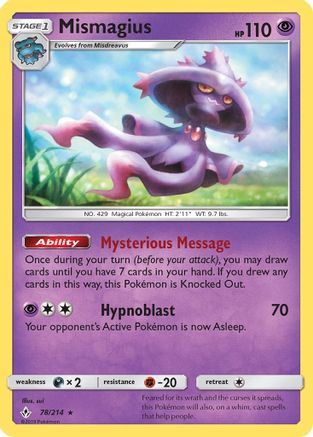 Mismagius - SM - Unbroken Bonds #78