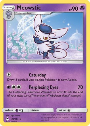 Meowstic - SM - Unbroken Bonds #80