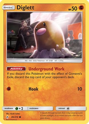 Diglett - SM - Unbroken Bonds #85