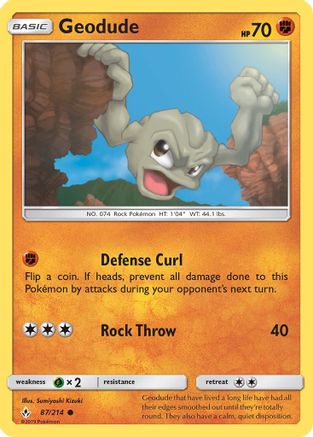 Geodude - SM - Unbroken Bonds #87