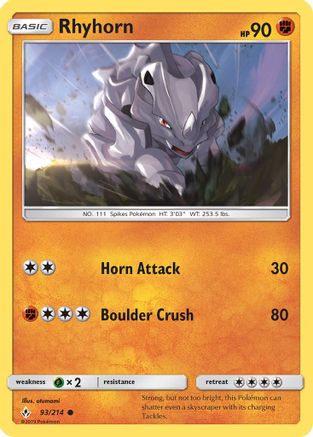 Rhyhorn (93) - SM - Unbroken Bonds #93