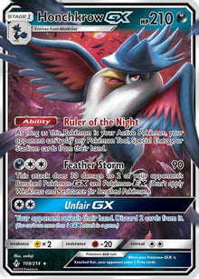 Honchkrow GX - SM - Unbroken Bonds #109