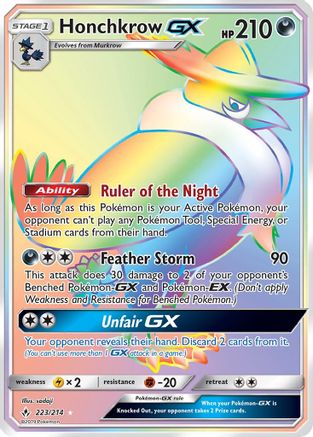 Honchkrow GX (Secret) - SM - Unbroken Bonds #223