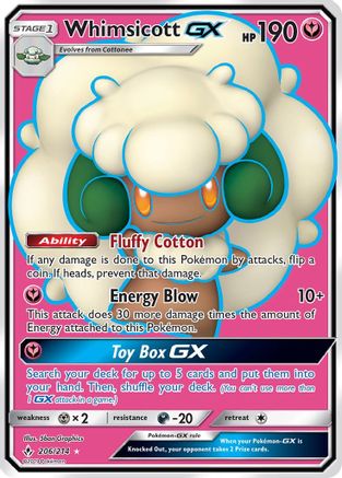 Whimsicott GX (Full Art) - SM - Unbroken Bonds #206