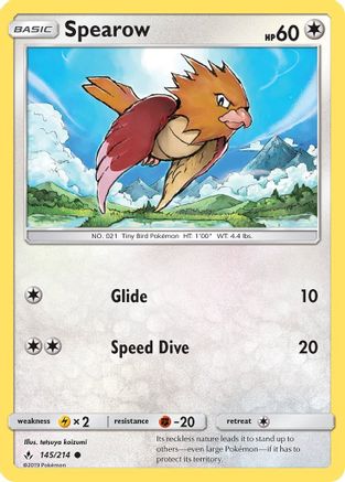 Spearow - SM - Unbroken Bonds #145
