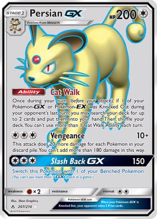 Persian GX (Full Art) - SM - Unbroken Bonds #207