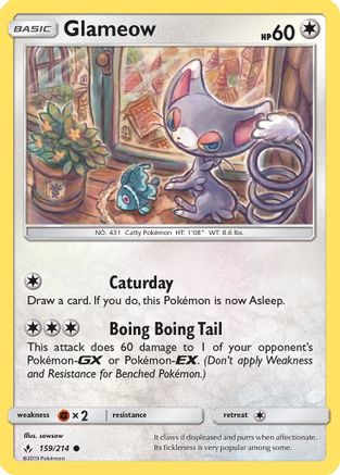 Glameow - SM - Unbroken Bonds #159