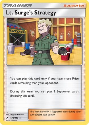 Lt. Surge's Strategy - SM - Unbroken Bonds #178