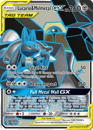 Lucario & Melmetal GX (Full Art) - SM - Unbroken Bonds #203
