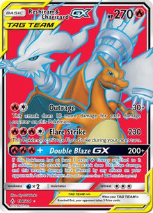 Reshiram & Charizard GX (Full Art) - SM - Unbroken Bonds #194