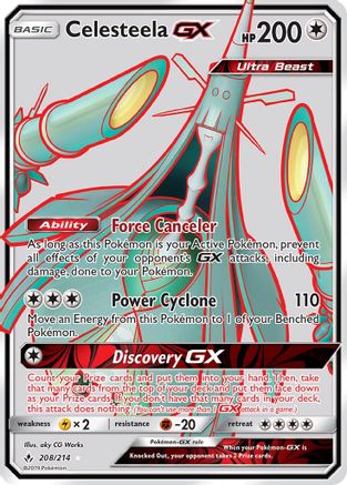 Celesteela GX (Full Art) - SM - Unbroken Bonds #208