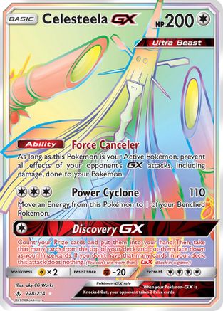 Celesteela GX (Secret) - SM - Unbroken Bonds #228