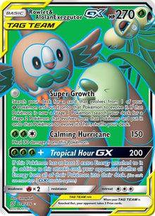 Rowlet & Alolan Exeggutor GX (Full Art) - SM - Unified Minds #214