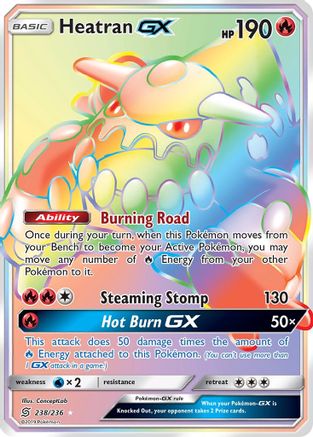 Heatran GX (Secret) - SM - Unified Minds #238