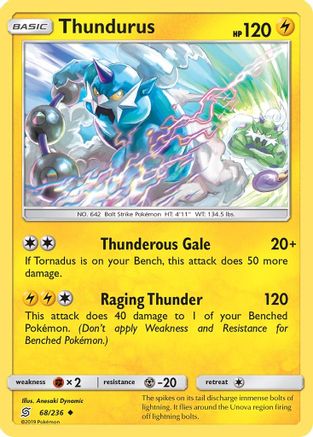 Thundurus - SM - Unified Minds #68
