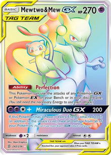 Mewtwo & Mew GX (Secret) - SM - Unified Minds #242