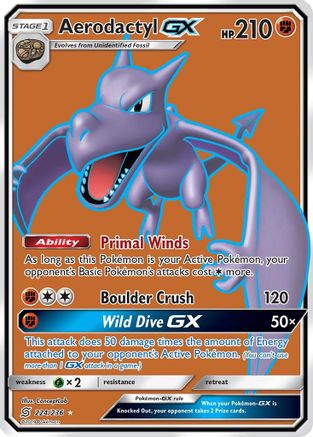 Aerodactyl GX (Full Art) - SM - Unified Minds #224