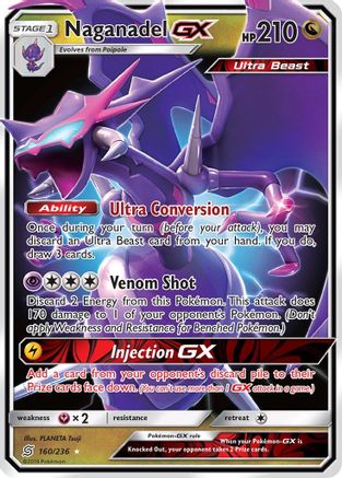 Naganadel GX - SM - Unified Minds #160