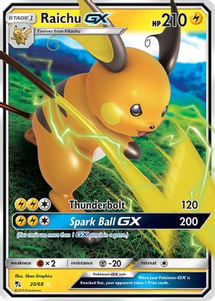 Raichu GX - Hidden Fates #20