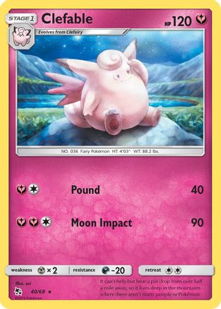 Clefable - Hidden Fates #40