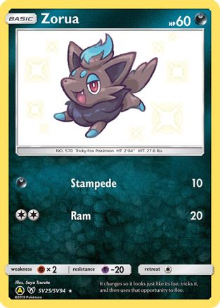 Zorua - Hidden Fates: Shiny Vault #SV25