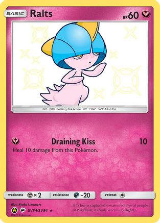 Ralts - Hidden Fates: Shiny Vault #SV34
