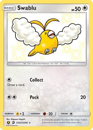 Swablu - Hidden Fates: Shiny Vault #SV42