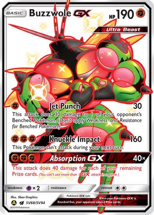 Buzzwole GX - Hidden Fates: Shiny Vault #SV68