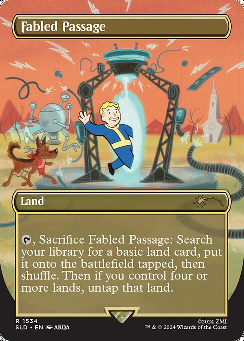 *Foil Fabled Passage — SLD — 1534