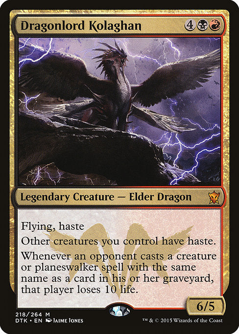 Dragonlord Kolaghan — DTK — 218