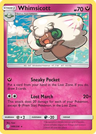 Whimsicott - SM - Cosmic Eclipse #148