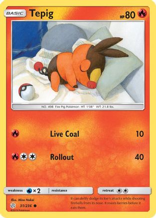 Tepig - SM - Cosmic Eclipse #31