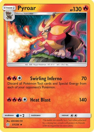 Pyroar - SM - Cosmic Eclipse #37