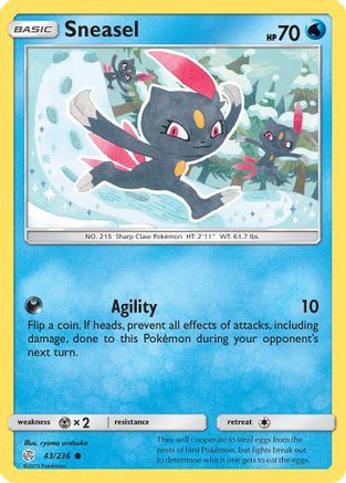 Sneasel - SM - Cosmic Eclipse #43