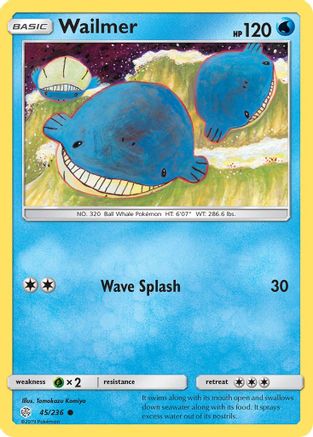 Wailmer - SM - Cosmic Eclipse #45