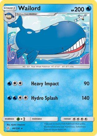 Wailord - SM - Cosmic Eclipse #46