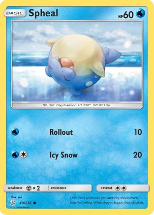 Spheal - 49/236 - SM - Cosmic Eclipse #49