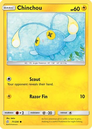 Chinchou - SM - Cosmic Eclipse #71