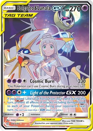 Solgaleo & Lunala GX (Full Art) - SM - Cosmic Eclipse #216