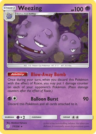Weezing - SM - Cosmic Eclipse #77
