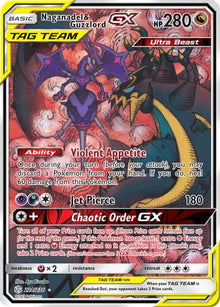 Naganadel & Guzzlord GX (Alternate Full Art) - SM - Cosmic Eclipse #224