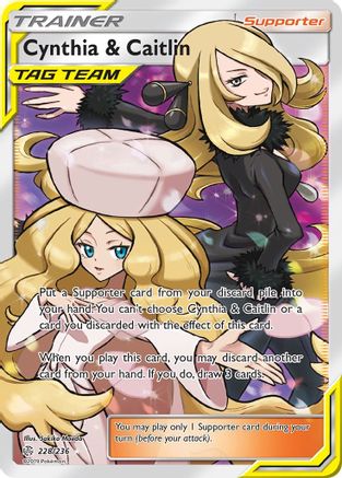 Cynthia & Caitlin (Full Art) - SM - Cosmic Eclipse #228