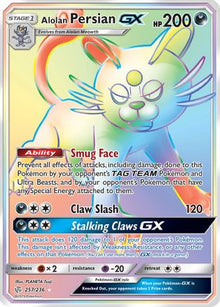 Alolan Persian GX (Secret) - SM - Cosmic Eclipse #257
