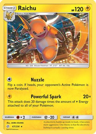 Raichu - SM - Cosmic Eclipse #67